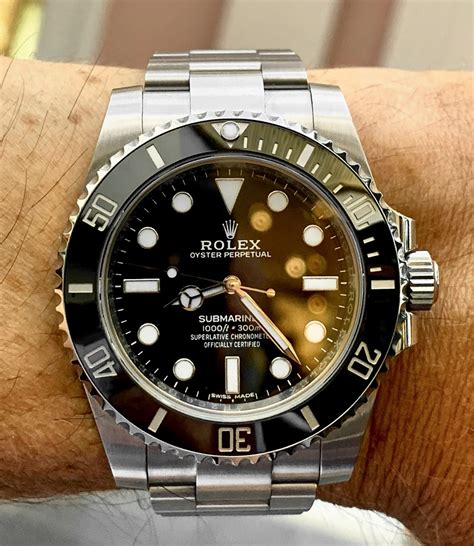 rolex submariner date noir|rolex submariner 114060 no date.